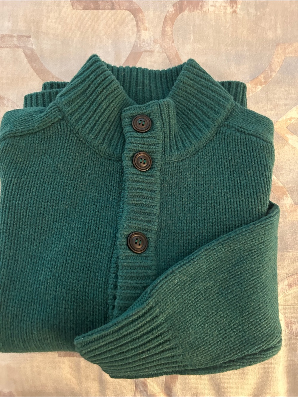 NWOT Brooks Brothers Emerald Green Ribbed Button Down Sweater